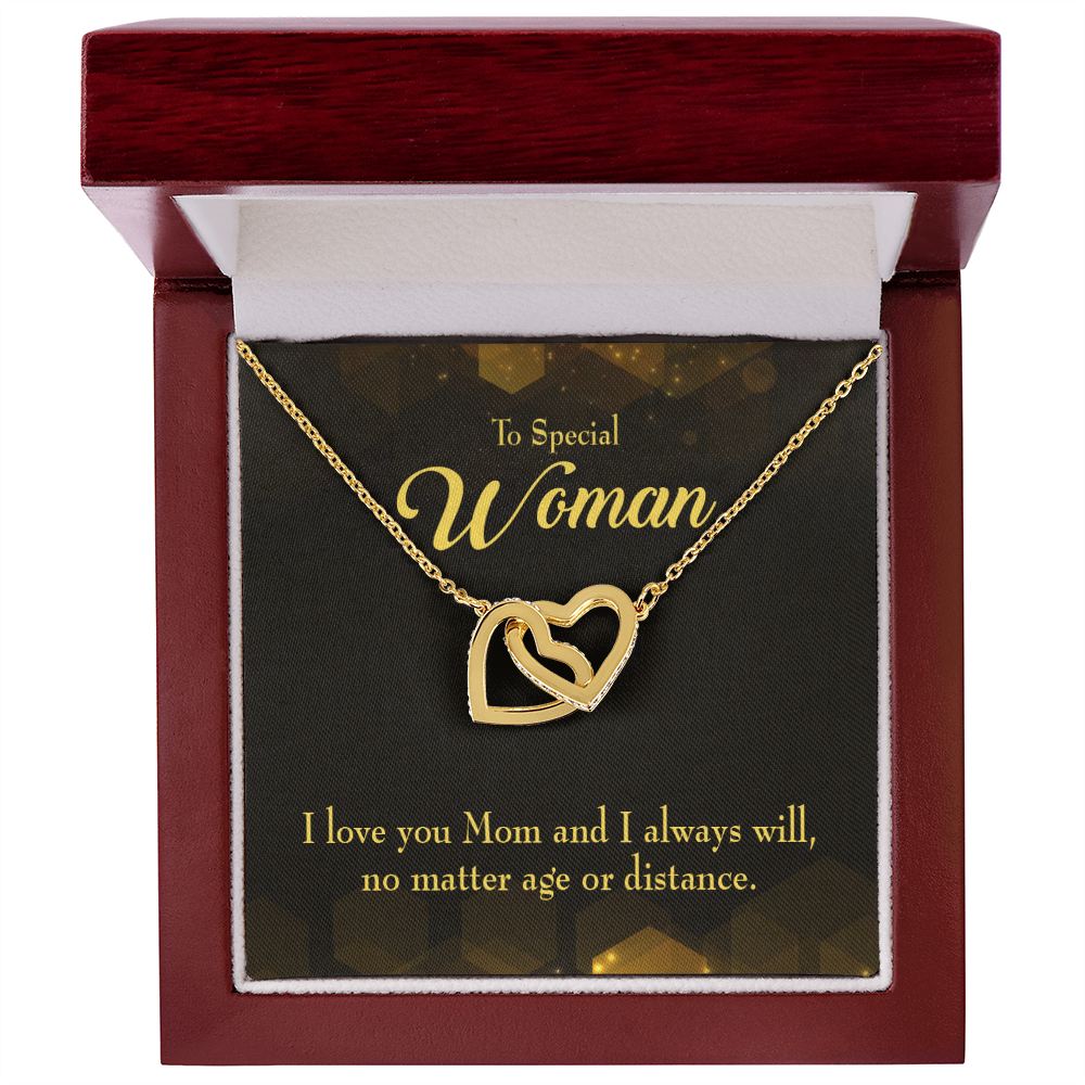 To Mom No Matter Age or Distance Inseparable Necklace-Express Your Love Gifts