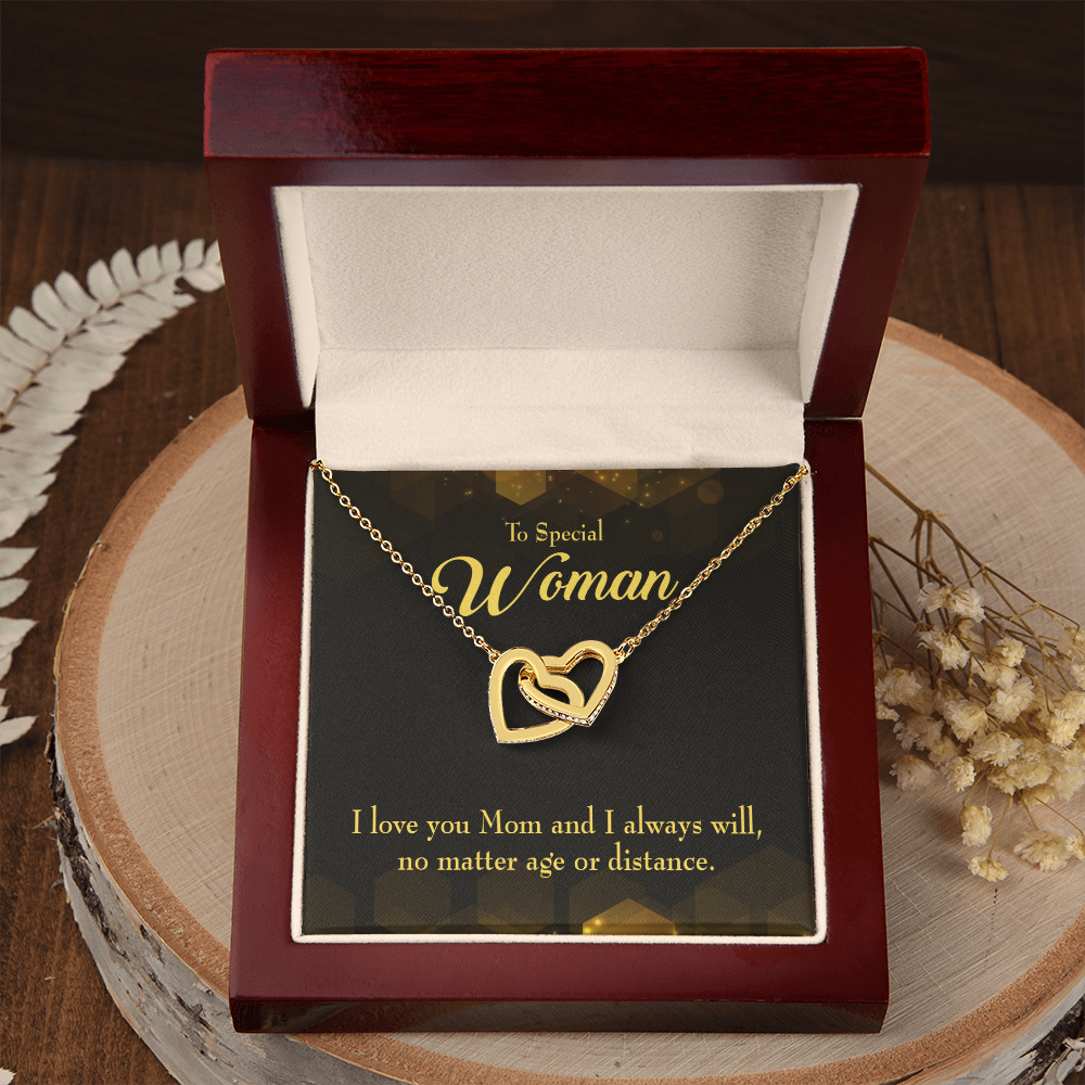 To Mom No Matter Age or Distance Inseparable Necklace-Express Your Love Gifts