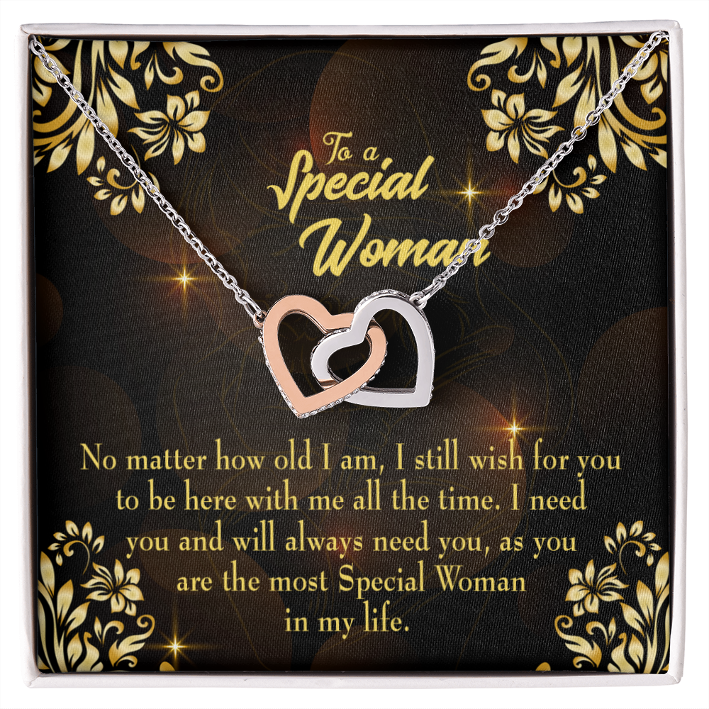 To Mom No Matter How Old I Am Inseparable Necklace-Express Your Love Gifts