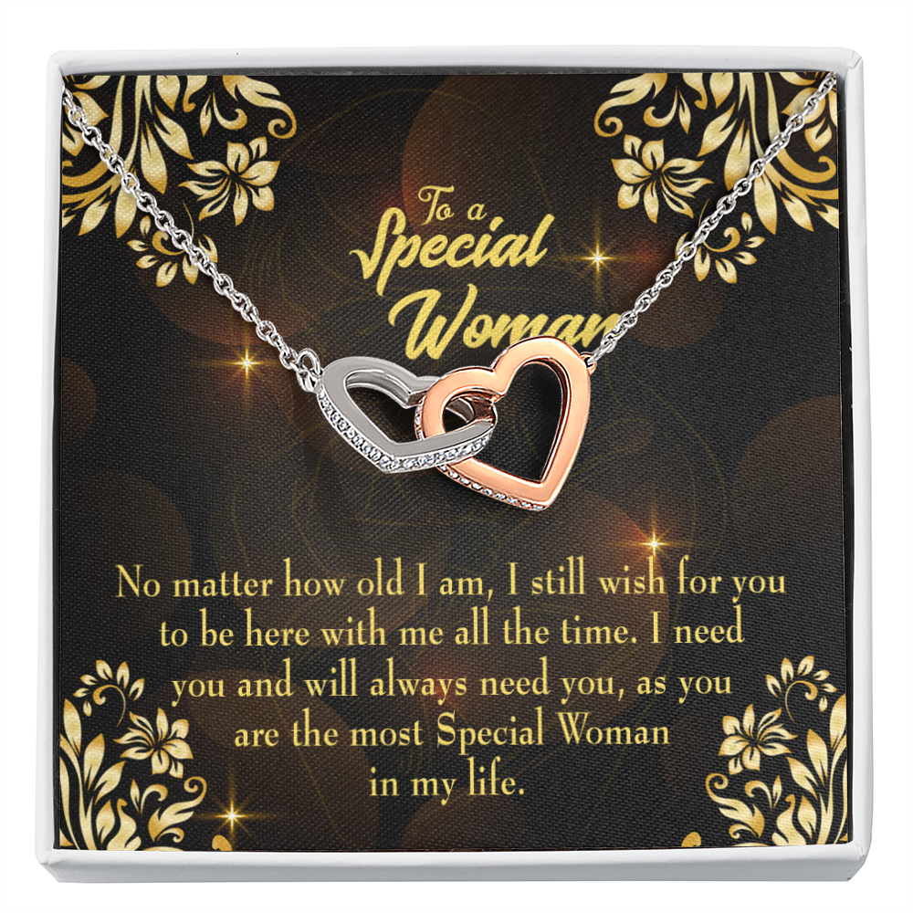 To Mom No Matter How Old I Am Inseparable Necklace-Express Your Love Gifts