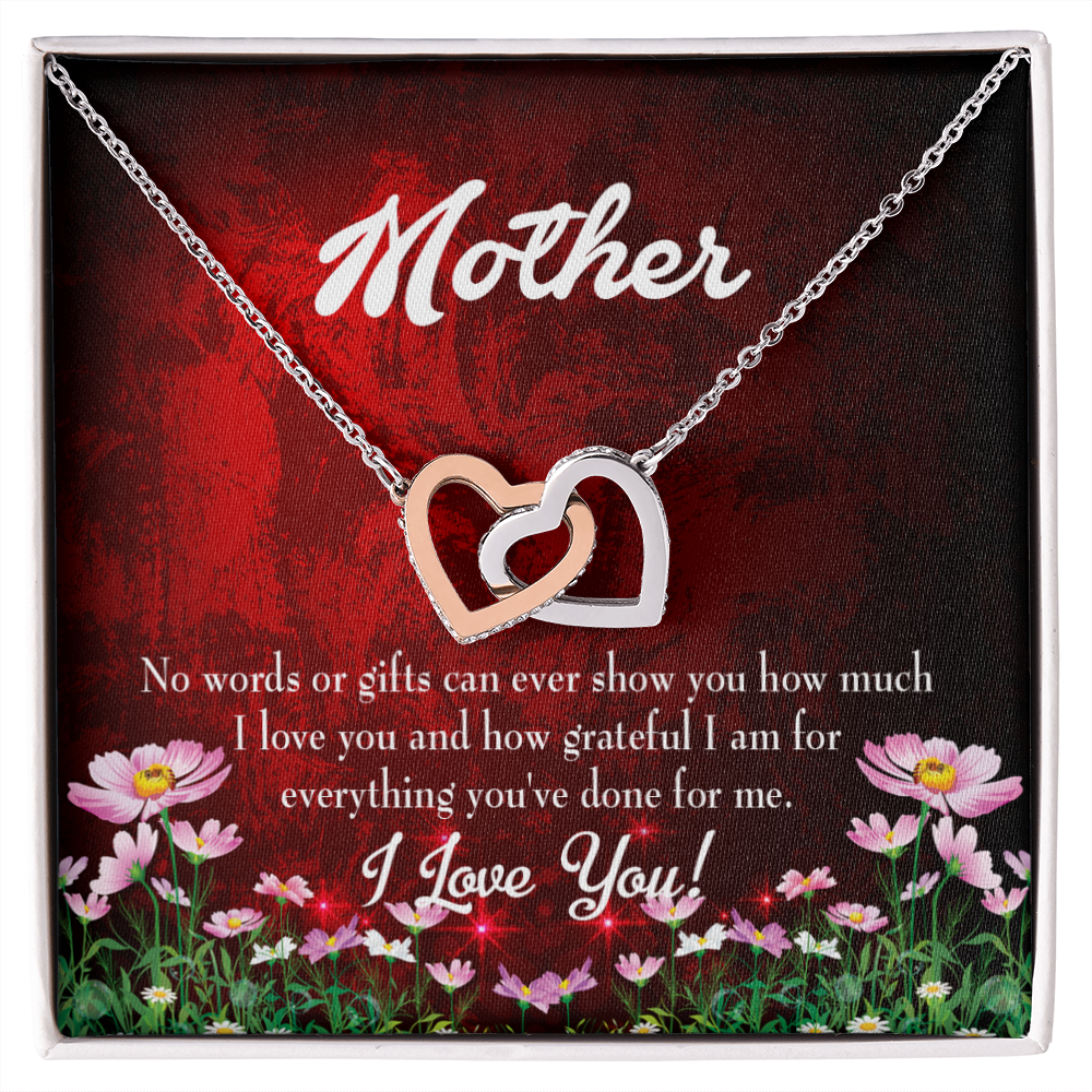 To Mom No Words Inseparable Necklace-Express Your Love Gifts