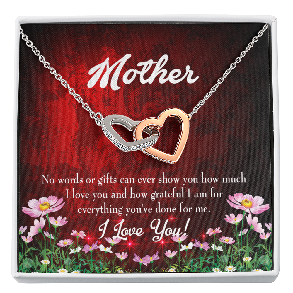 To Mom No Words Inseparable Necklace-Express Your Love Gifts