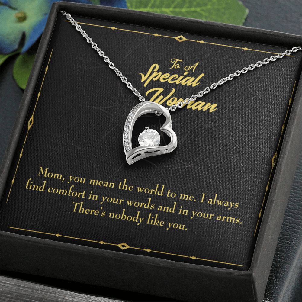 To Mom One Like You Forever Necklace w Message Card-Express Your Love Gifts