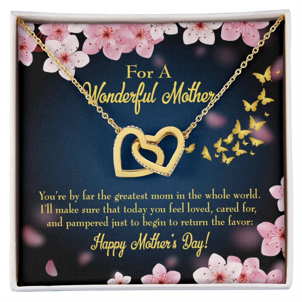 To Mom Pampered Inseparable Necklace-Express Your Love Gifts