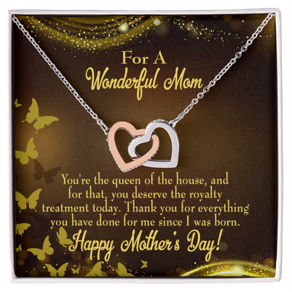 To Mom Queen of House Inseparable Necklace-Express Your Love Gifts