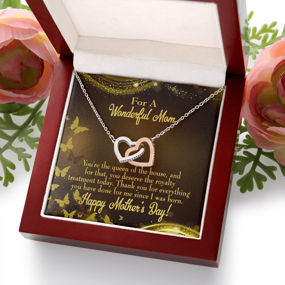 To Mom Queen of House Inseparable Necklace-Express Your Love Gifts