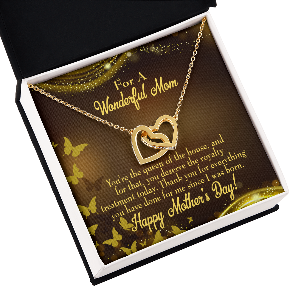 To Mom Queen of House Inseparable Necklace-Express Your Love Gifts