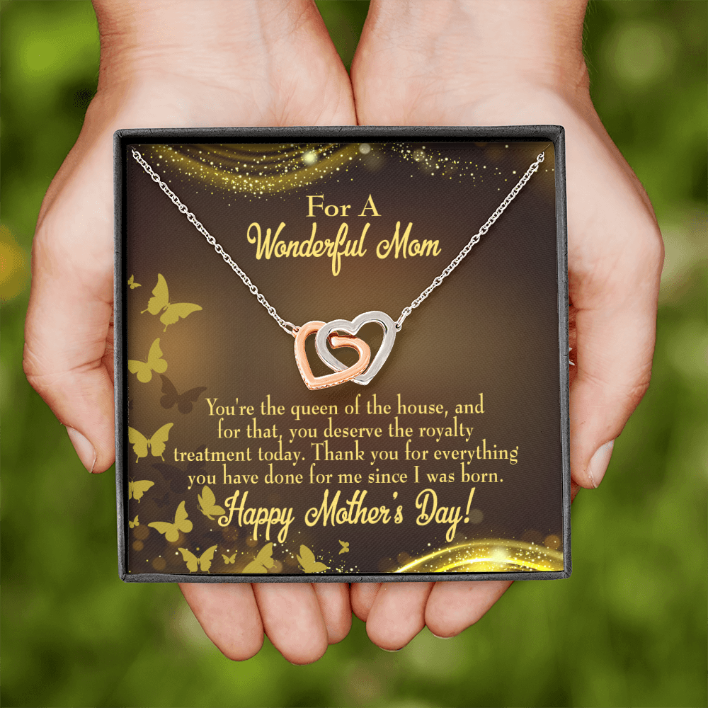 To Mom Queen of House Inseparable Necklace-Express Your Love Gifts