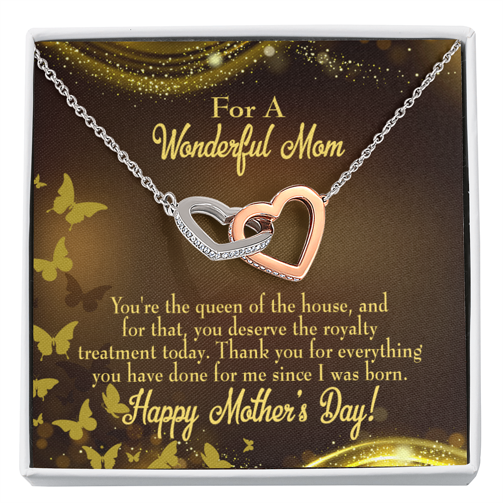 To Mom Queen of House Inseparable Necklace-Express Your Love Gifts