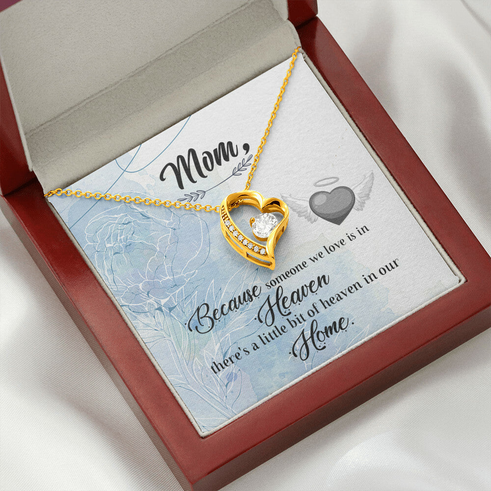 To Mom Remembrance Message Because Someone We Love Forever Necklace w Message Card-Express Your Love Gifts