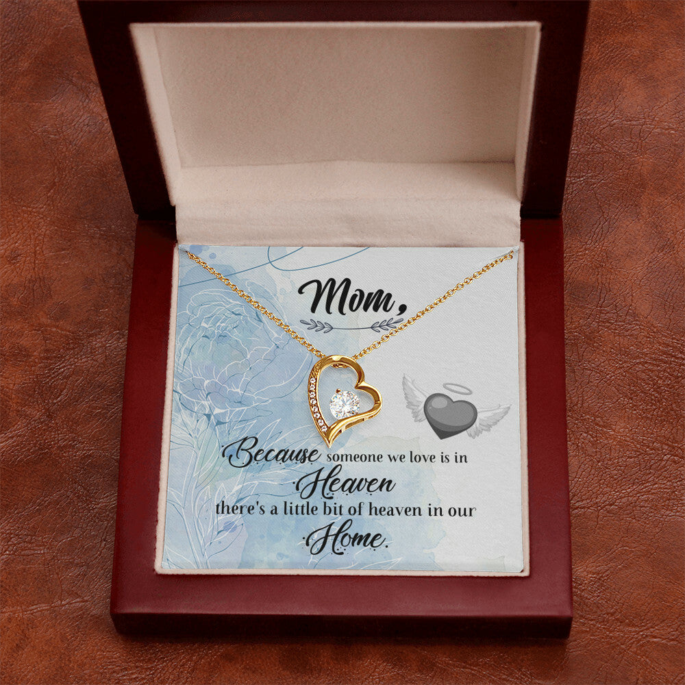 To Mom Remembrance Message Because Someone We Love Forever Necklace w Message Card-Express Your Love Gifts