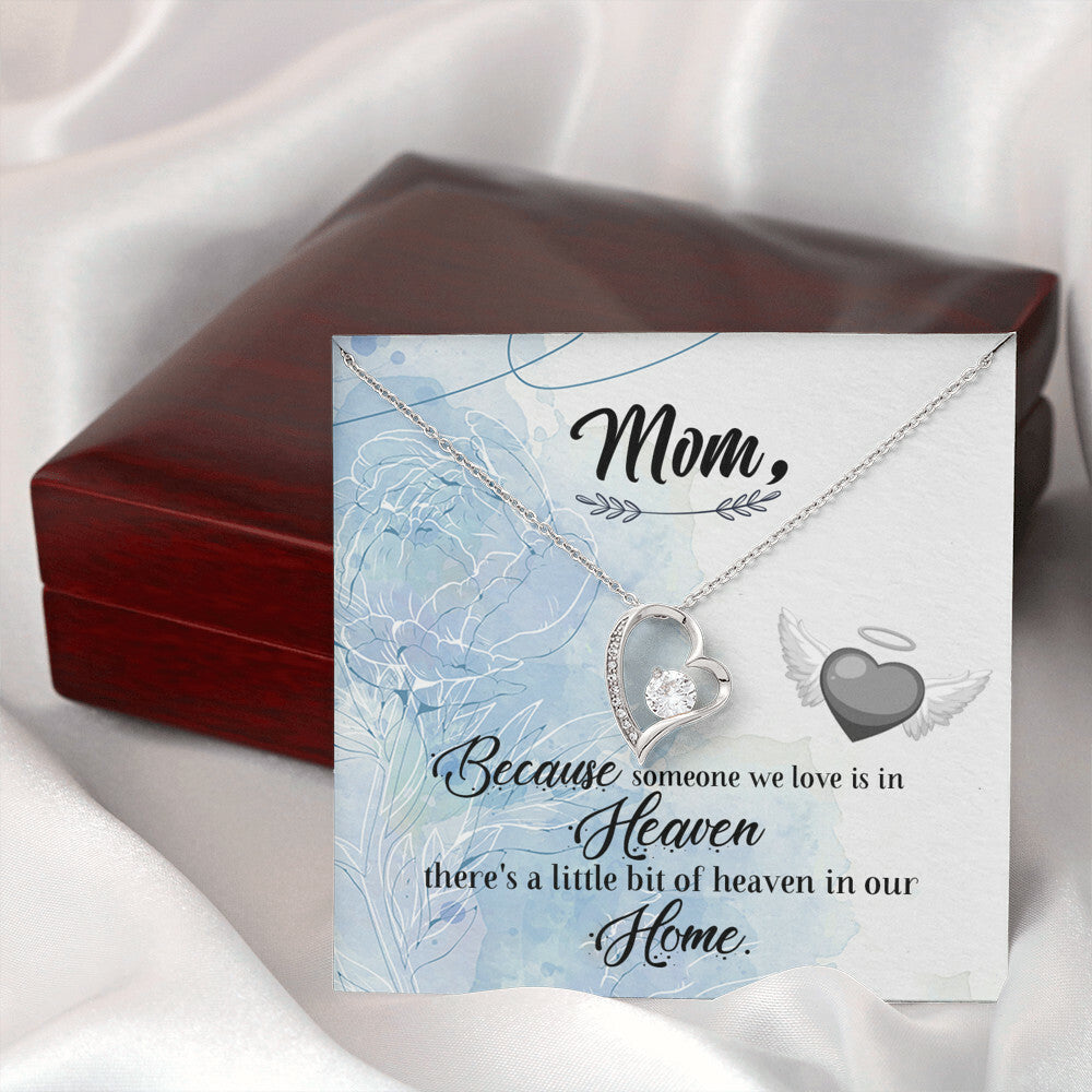 To Mom Remembrance Message Because Someone We Love Forever Necklace w Message Card-Express Your Love Gifts