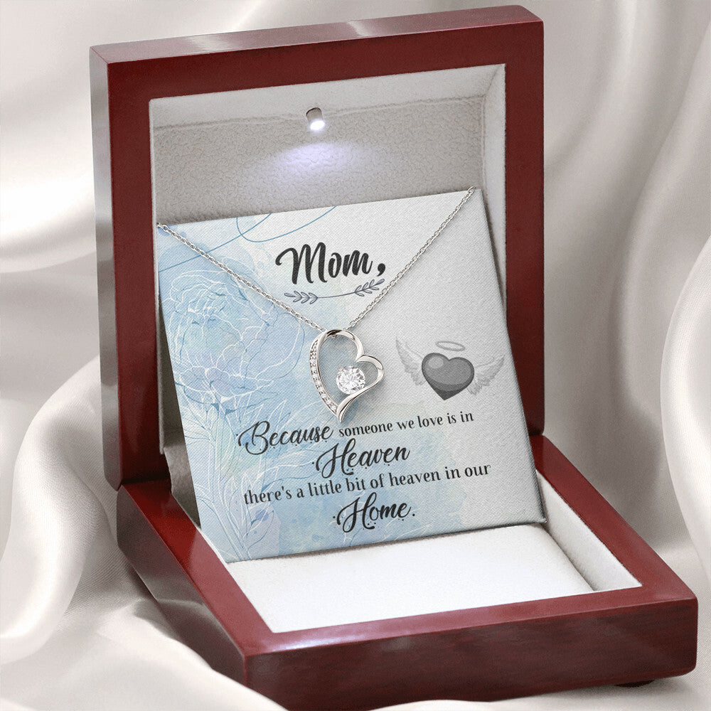 To Mom Remembrance Message Because Someone We Love Forever Necklace w Message Card-Express Your Love Gifts