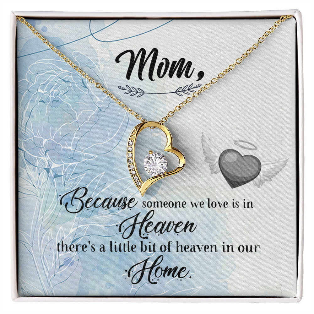 To Mom Remembrance Message Because Someone We Love Forever Necklace w Message Card-Express Your Love Gifts