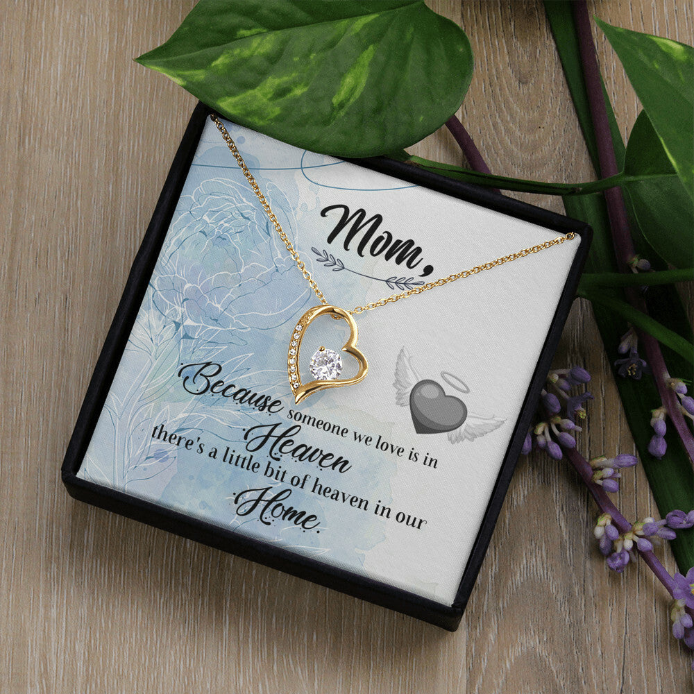 To Mom Remembrance Message Because Someone We Love Forever Necklace w Message Card-Express Your Love Gifts