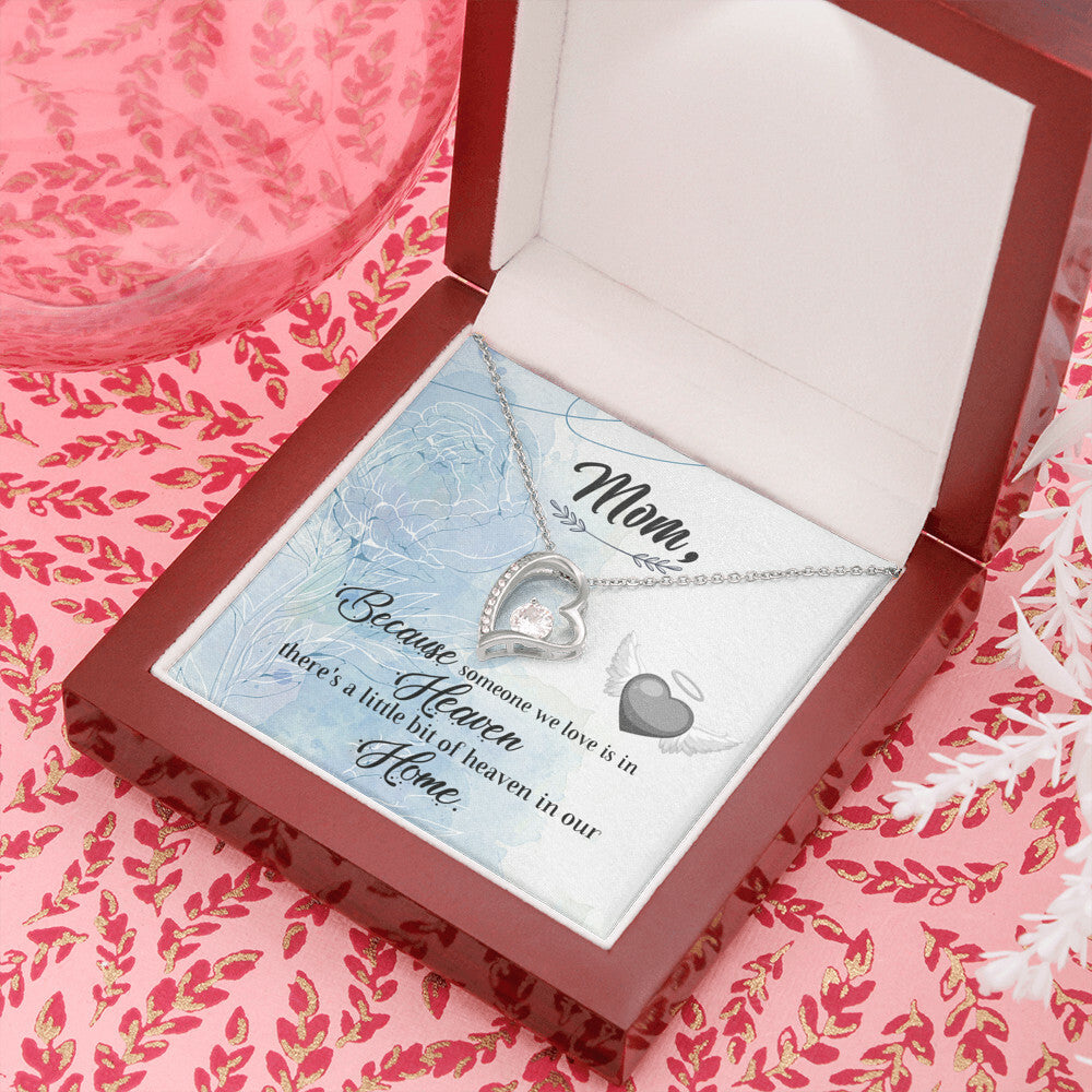 To Mom Remembrance Message Because Someone We Love Forever Necklace w Message Card-Express Your Love Gifts