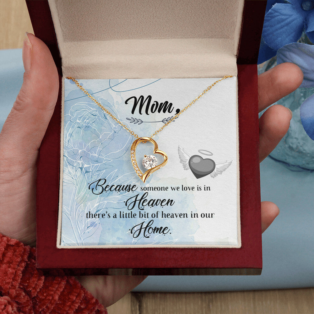 To Mom Remembrance Message Because Someone We Love Forever Necklace w Message Card-Express Your Love Gifts