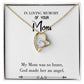 To Mom Remembrance Message Brave Mom White Forever Necklace w Message Card-Express Your Love Gifts