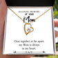To Mom Remembrance Message Close Together White Forever Necklace w Message Card-Express Your Love Gifts
