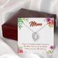 To Mom Remembrance Message Forever in My Heart Forever Necklace w Message Card-Express Your Love Gifts