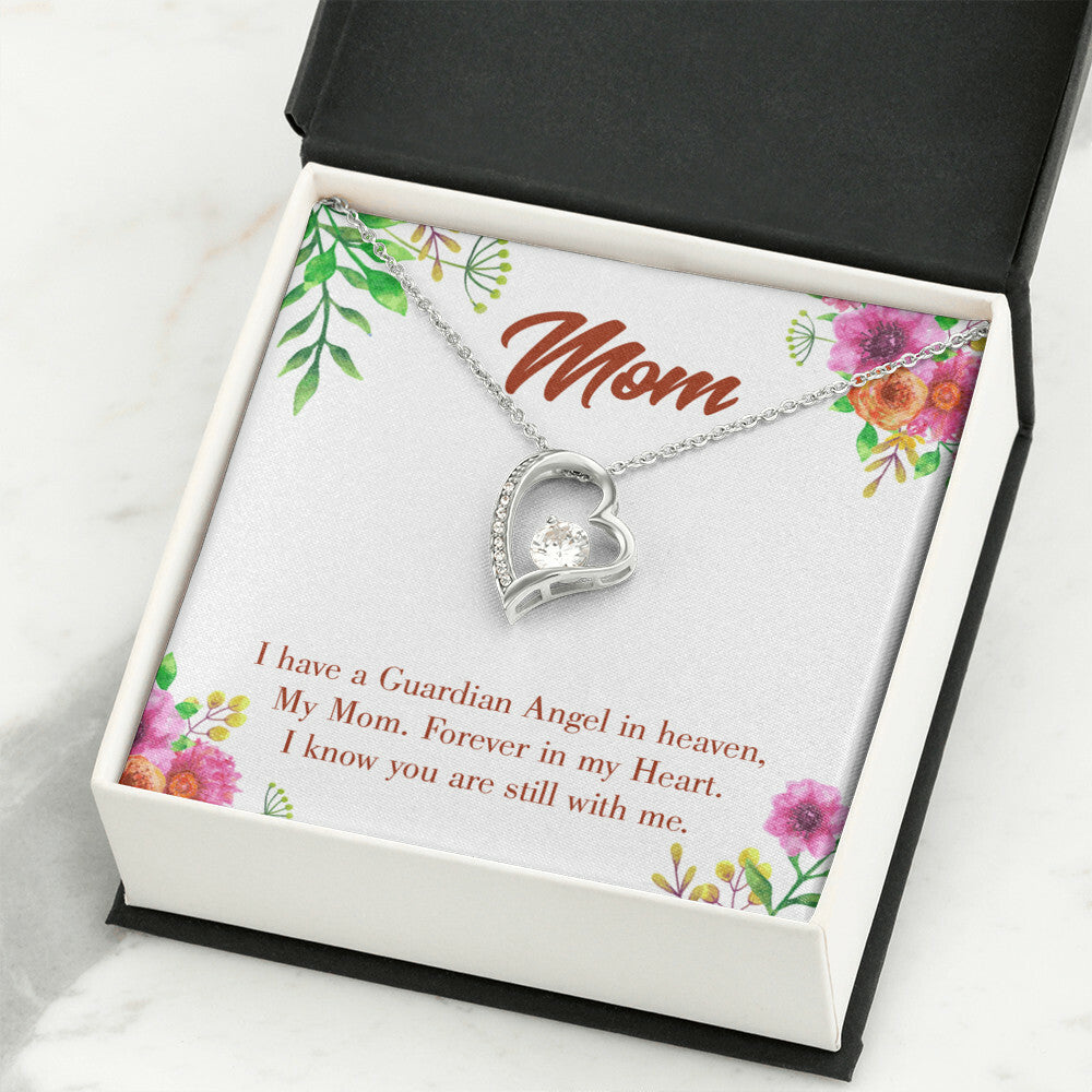 To Mom Remembrance Message Forever in My Heart Forever Necklace w Message Card-Express Your Love Gifts