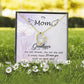 To Mom Remembrance Message Goodbye Aren't Forever Forever Necklace w Message Card-Express Your Love Gifts