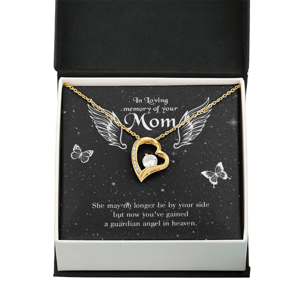 To Mom Remembrance Message Guardian Angel Forever Necklace w Message Card-Express Your Love Gifts