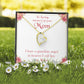 To Mom Remembrance Message Guardian Angel Mom Forever Necklace w Message Card-Express Your Love Gifts