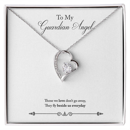 To Mom Remembrance Message Guardian Angel Remembrance Forever Necklace w Message Card-Express Your Love Gifts