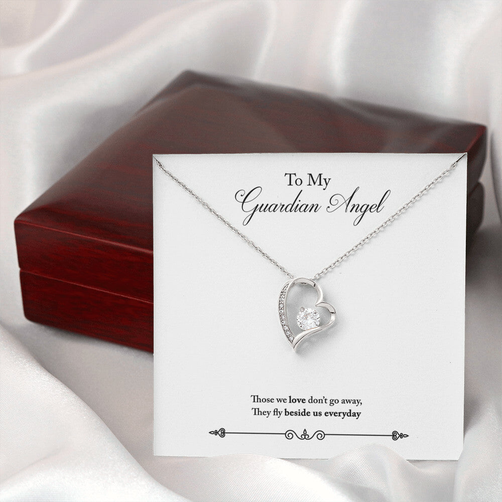 To Mom Remembrance Message Guardian Angel Remembrance Forever Necklace w Message Card-Express Your Love Gifts