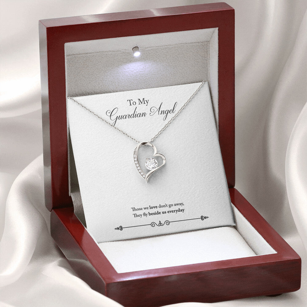 To Mom Remembrance Message Guardian Angel Remembrance Forever Necklace w Message Card-Express Your Love Gifts