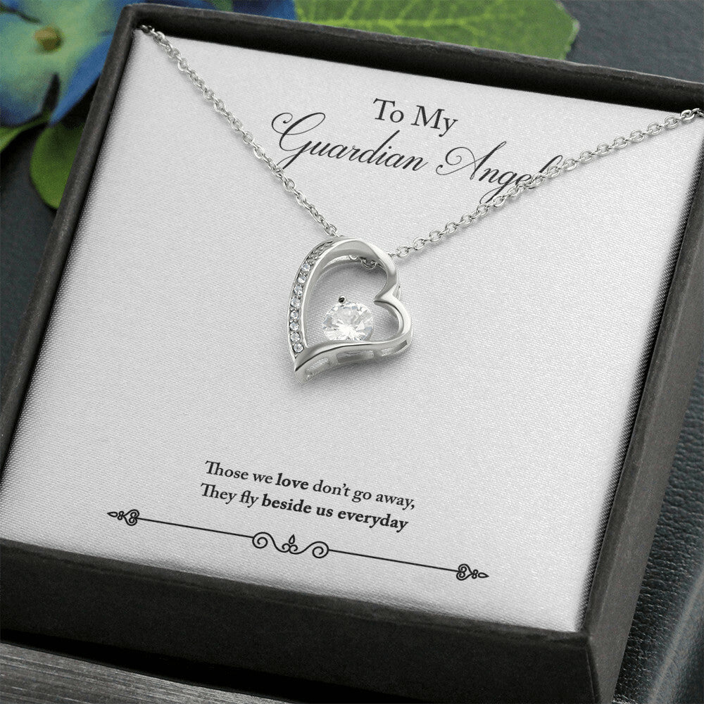 To Mom Remembrance Message Guardian Angel Remembrance Forever Necklace w Message Card-Express Your Love Gifts