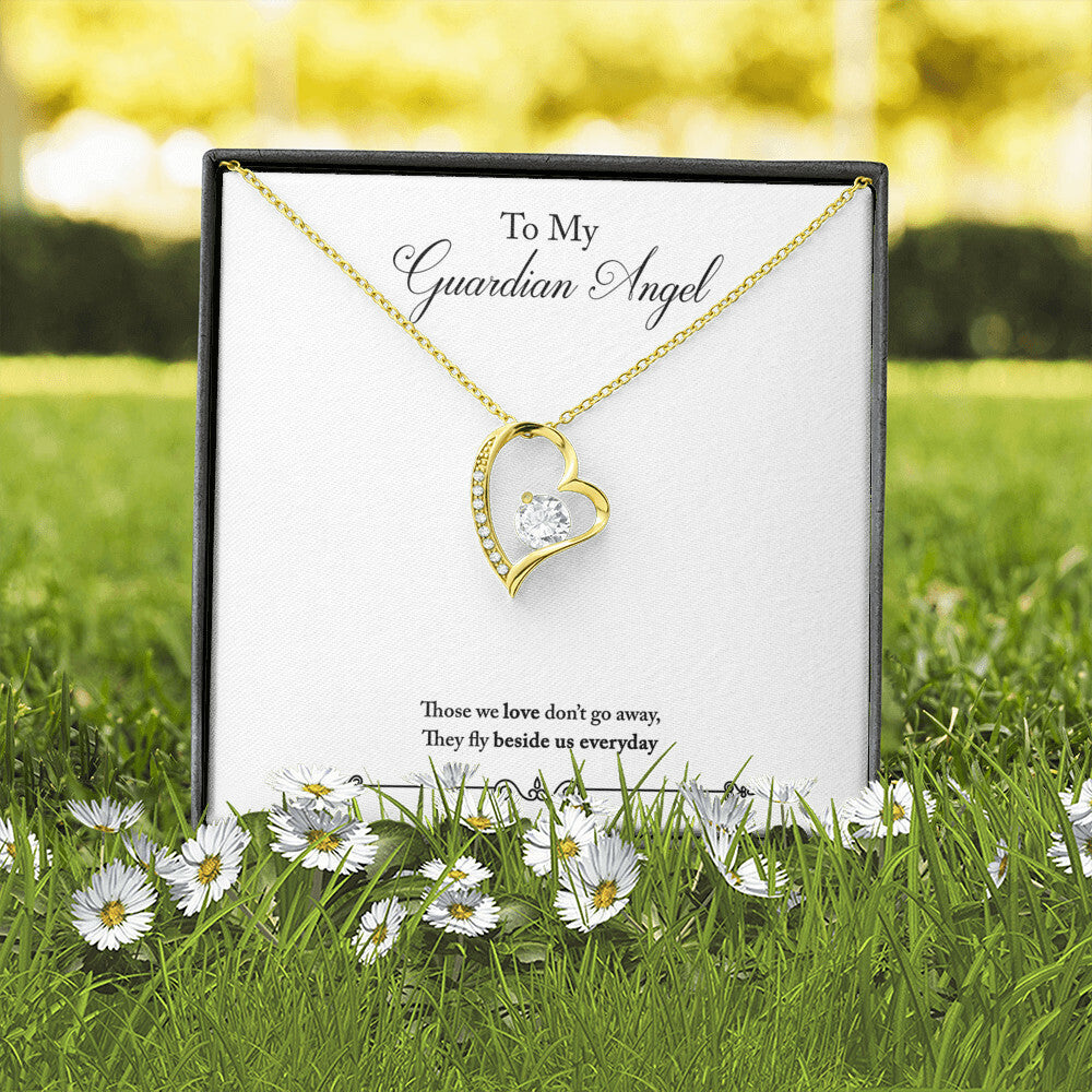 To Mom Remembrance Message Guardian Angel Remembrance Forever Necklace w Message Card-Express Your Love Gifts