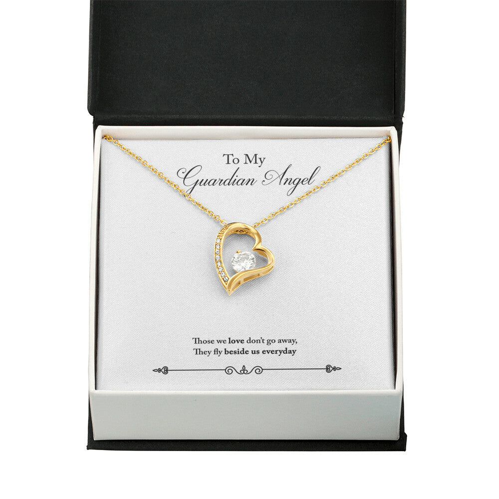 To Mom Remembrance Message Guardian Angel Remembrance Forever Necklace w Message Card-Express Your Love Gifts