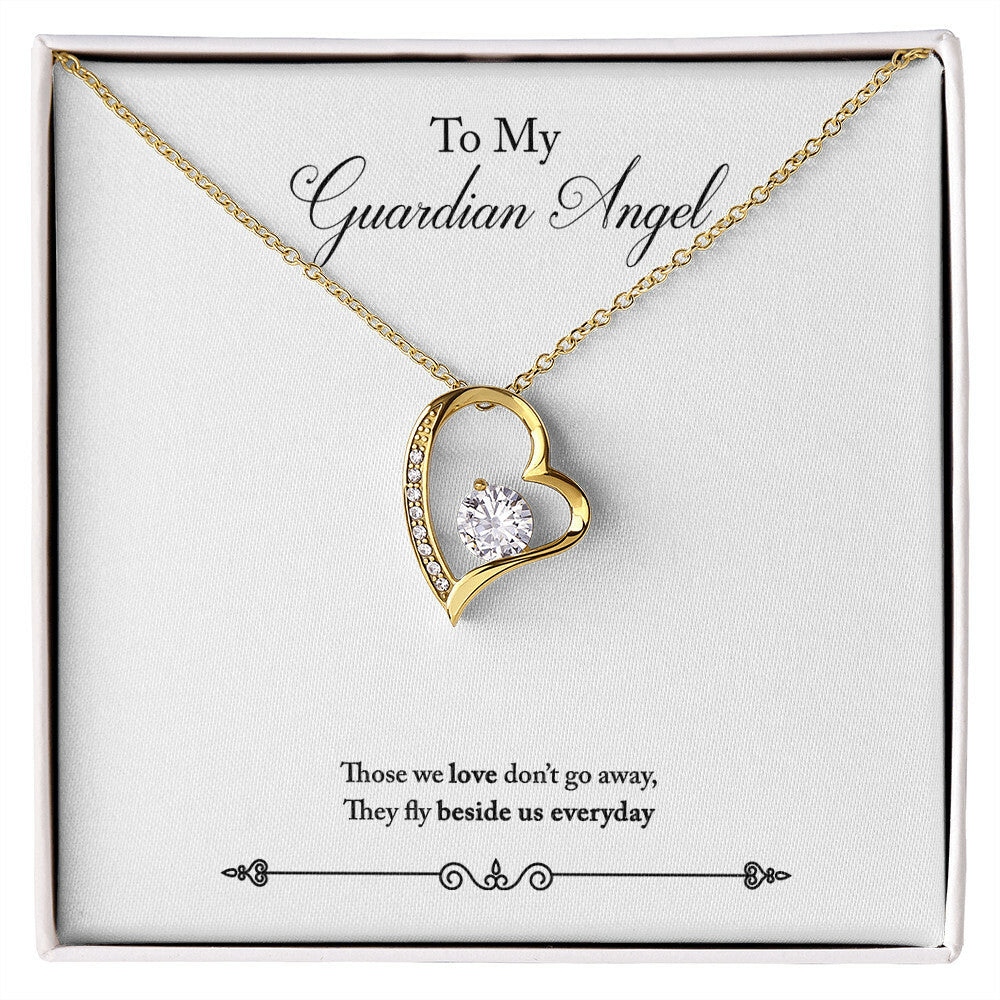To Mom Remembrance Message Guardian Angel Remembrance Forever Necklace w Message Card-Express Your Love Gifts