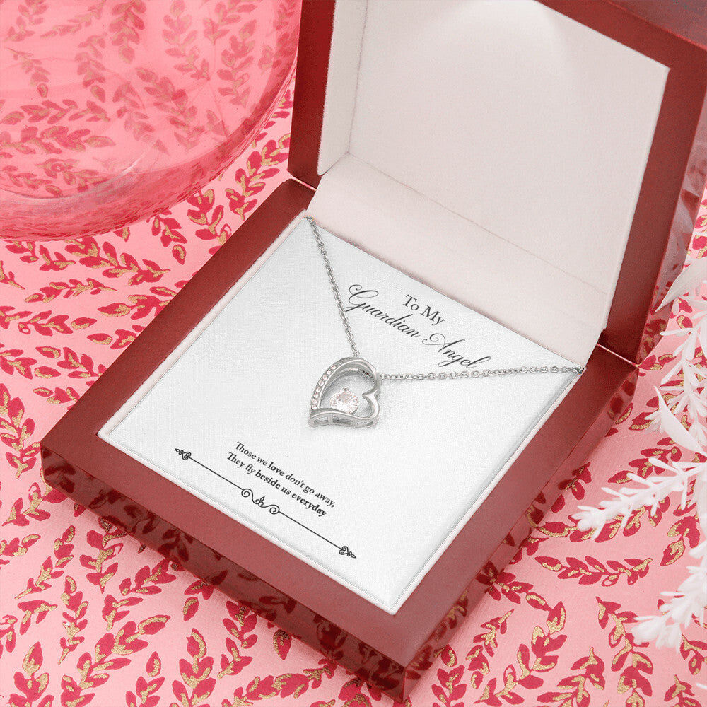 To Mom Remembrance Message Guardian Angel Remembrance Forever Necklace w Message Card-Express Your Love Gifts