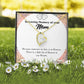 To Mom Remembrance Message Heaven in Our Hearts Forever Necklace w Message Card-Express Your Love Gifts