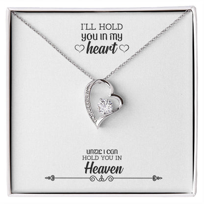 To Mom Remembrance Message Hold You in my Heart Forever Necklace w Message Card-Express Your Love Gifts