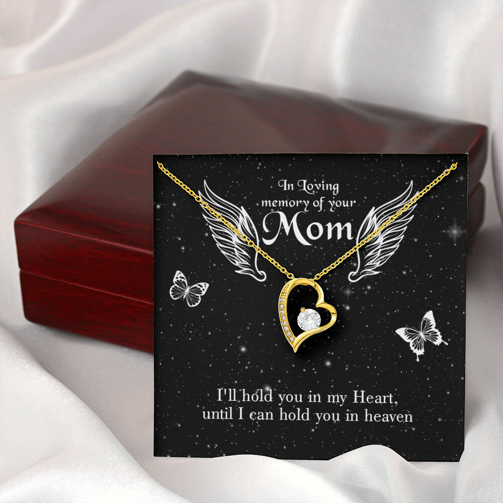 To Mom Remembrance Message I'll Hold You Forever Necklace w Message Card-Express Your Love Gifts