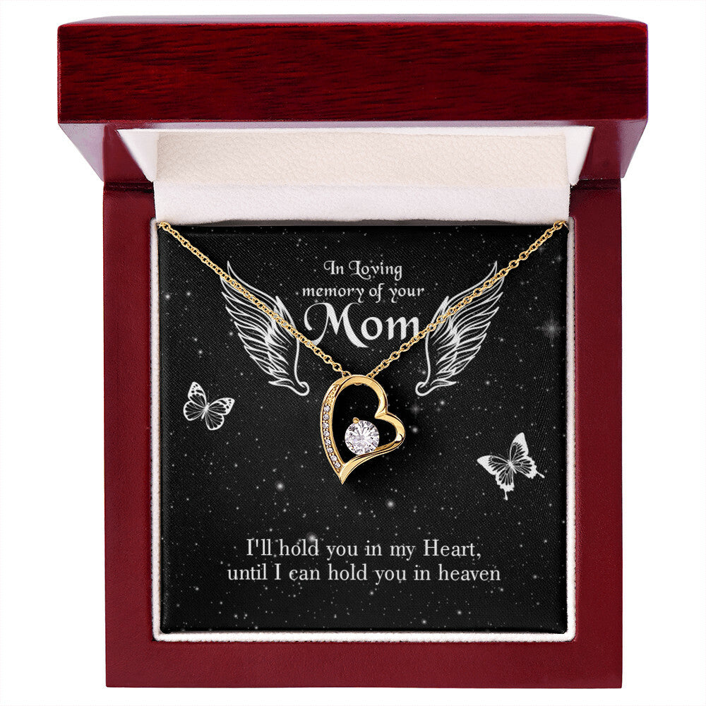 To Mom Remembrance Message I'll Hold You Forever Necklace w Message Card-Express Your Love Gifts