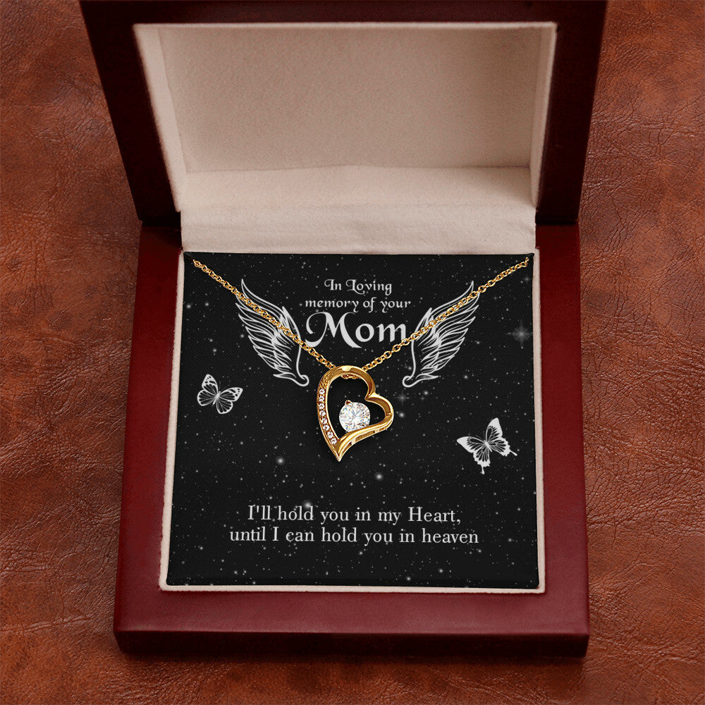 To Mom Remembrance Message I'll Hold You Forever Necklace w Message Card-Express Your Love Gifts