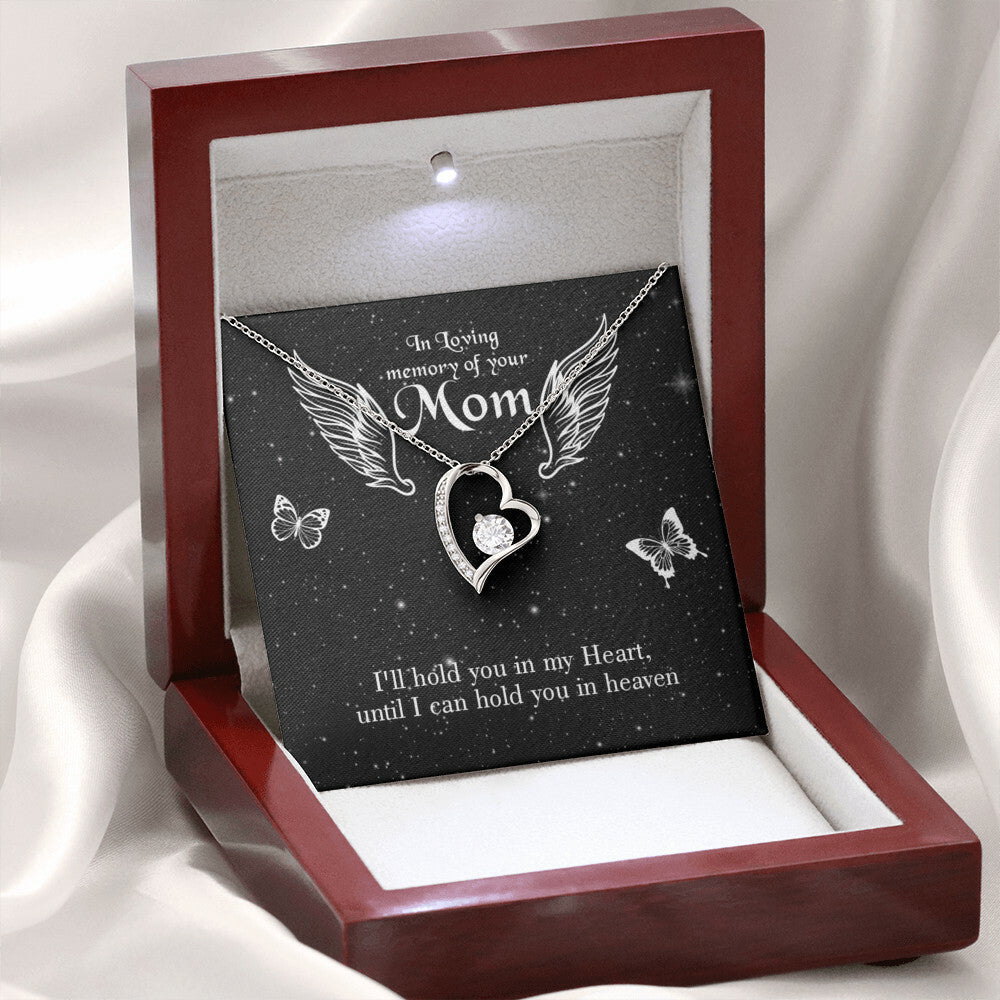 To Mom Remembrance Message I'll Hold You Forever Necklace w Message Card-Express Your Love Gifts