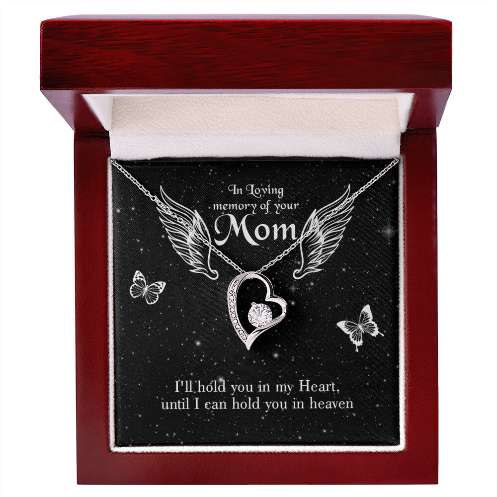 To Mom Remembrance Message I'll Hold You Forever Necklace w Message Card-Express Your Love Gifts