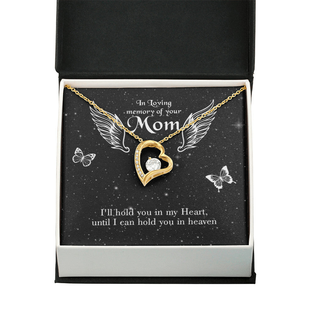 To Mom Remembrance Message I'll Hold You Forever Necklace w Message Card-Express Your Love Gifts