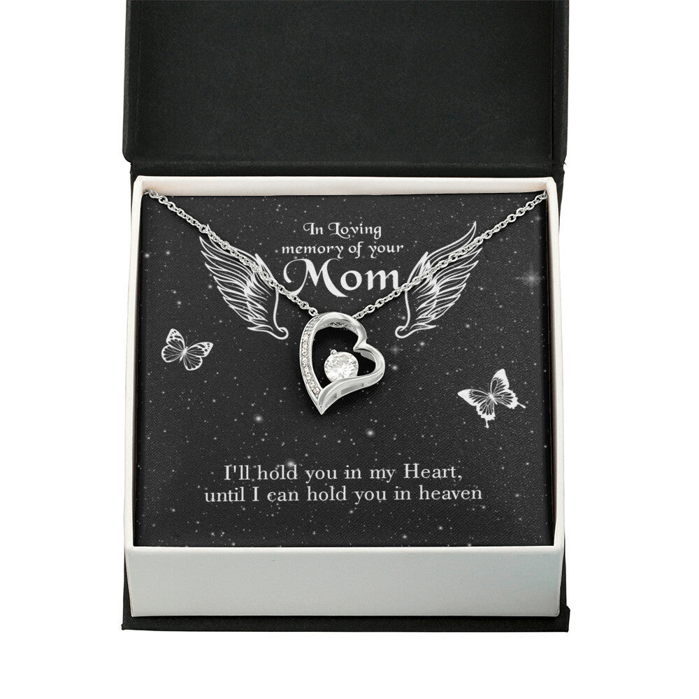 To Mom Remembrance Message I'll Hold You Forever Necklace w Message Card-Express Your Love Gifts