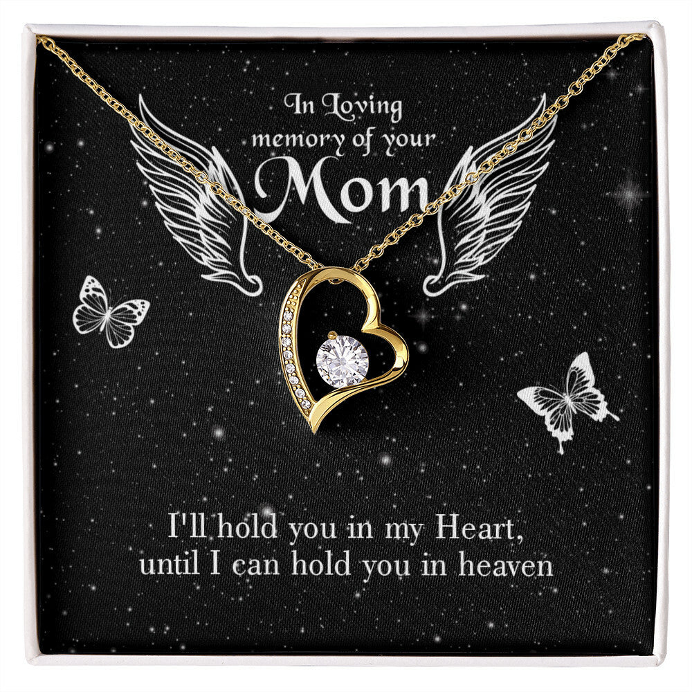 To Mom Remembrance Message I'll Hold You Forever Necklace w Message Card-Express Your Love Gifts