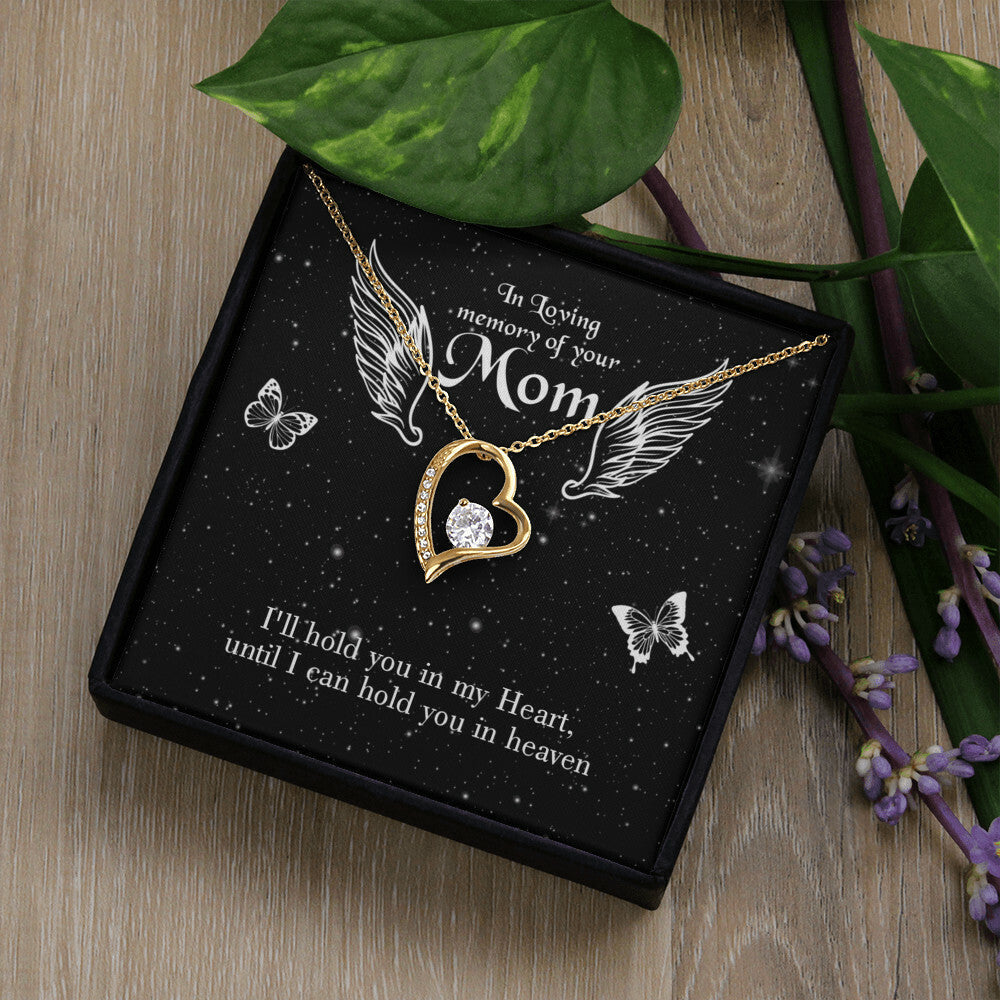 To Mom Remembrance Message I'll Hold You Forever Necklace w Message Card-Express Your Love Gifts