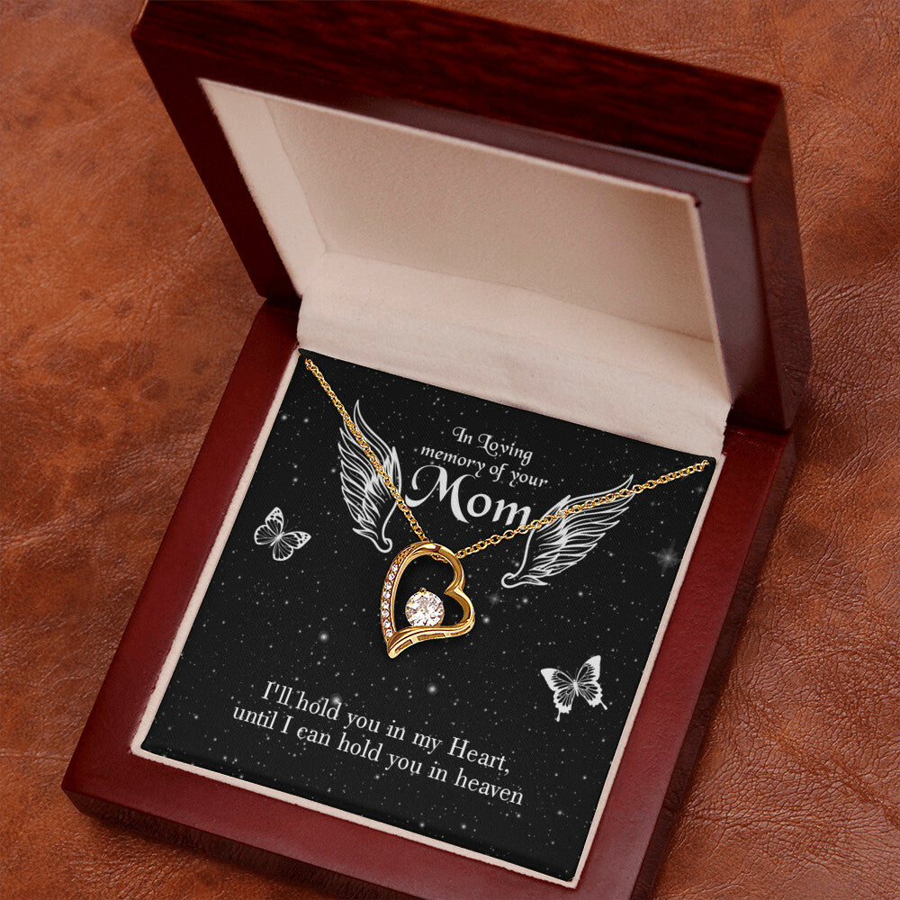 To Mom Remembrance Message I'll Hold You Forever Necklace w Message Card-Express Your Love Gifts