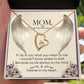To Mom Remembrance Message If I try to say Forever Necklace w Message Card-Express Your Love Gifts