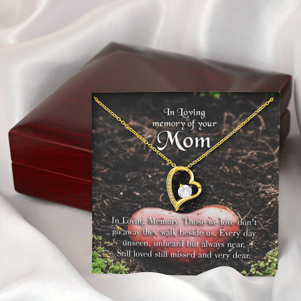 To Mom Remembrance Message In Loving Memory Forever Necklace w Message Card-Express Your Love Gifts